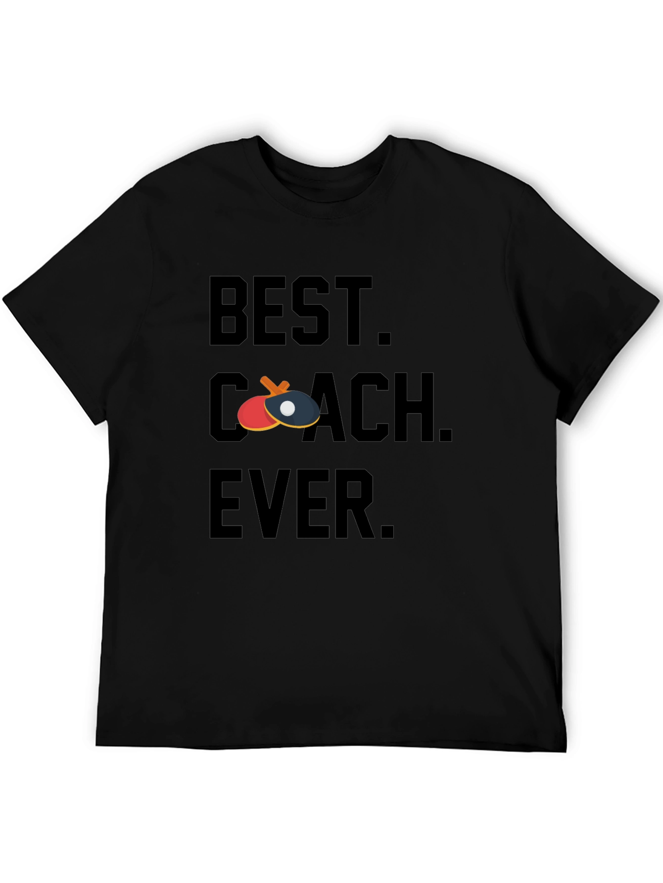 Best Coach Ever Table Tennis Graphic Tee