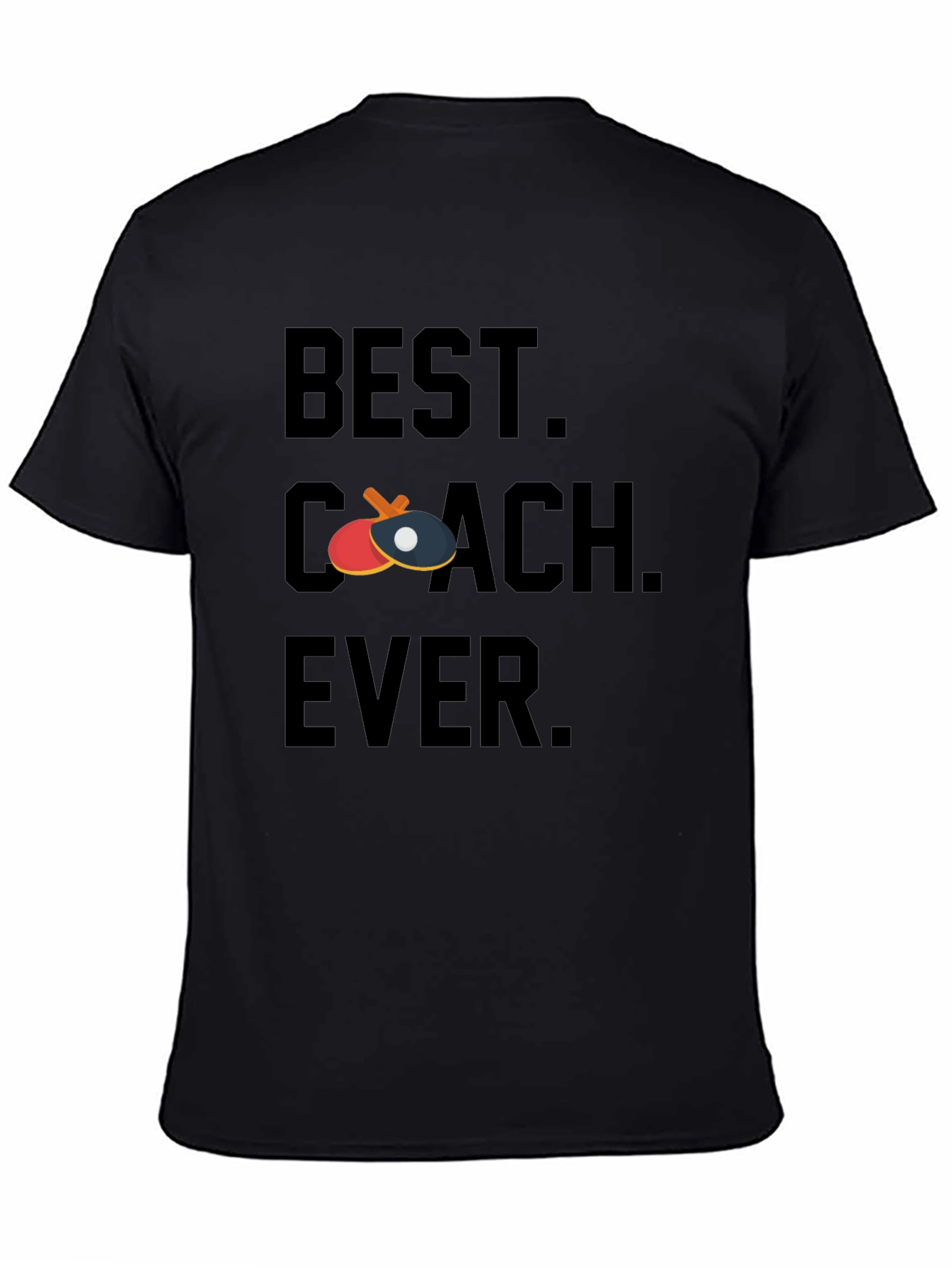 Best Coach Ever Table Tennis Graphic Tee