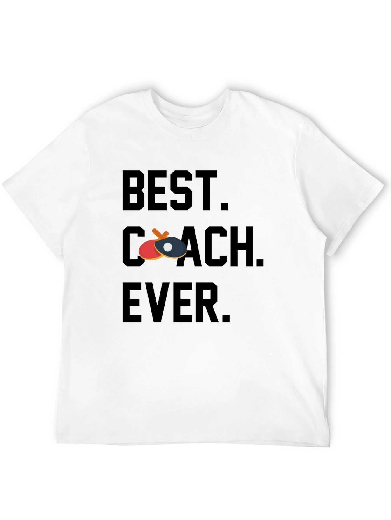 Best Coach Ever Table Tennis Graphic Tee