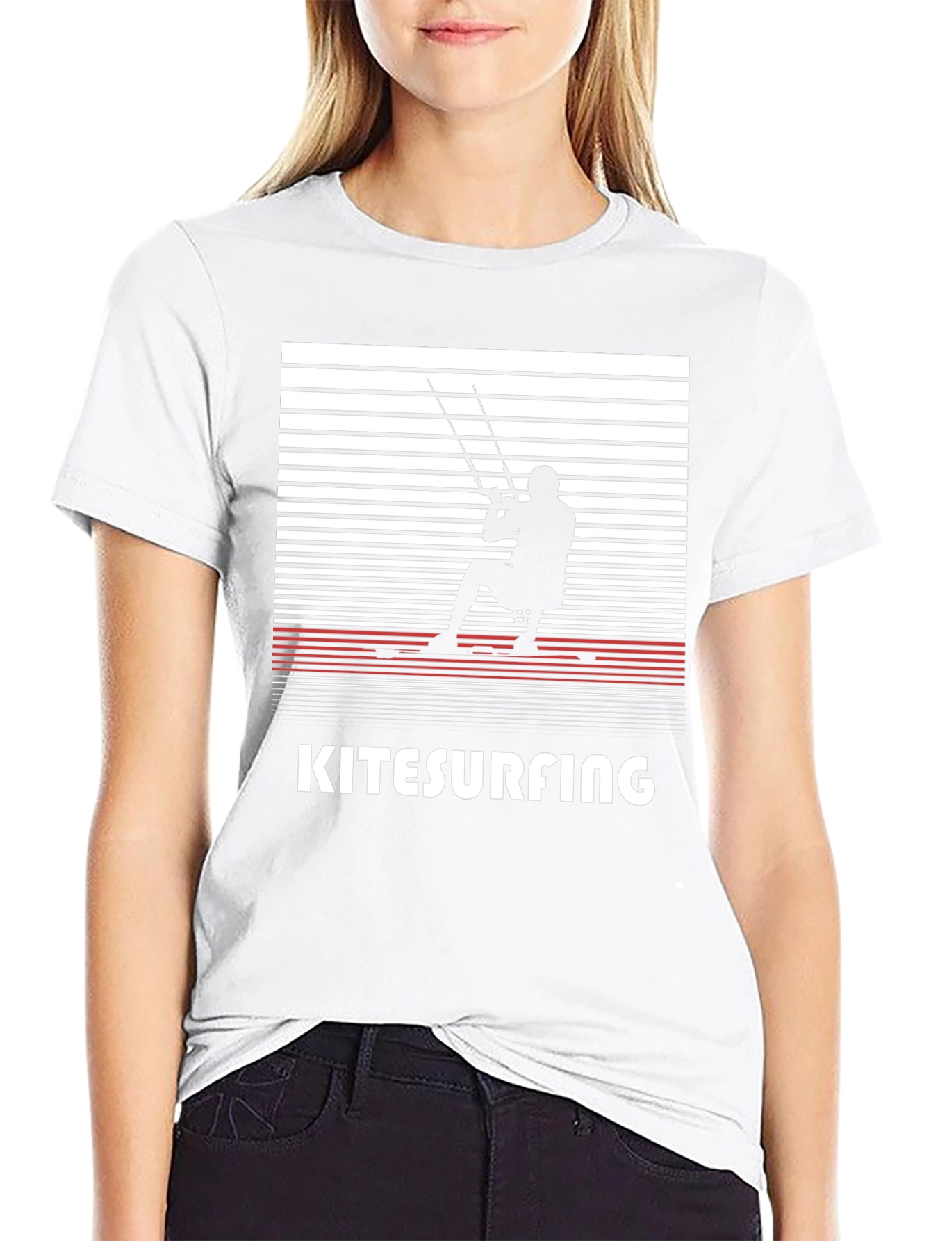 Kitesurfing Graphic Tee | Mens Black T-Shirt