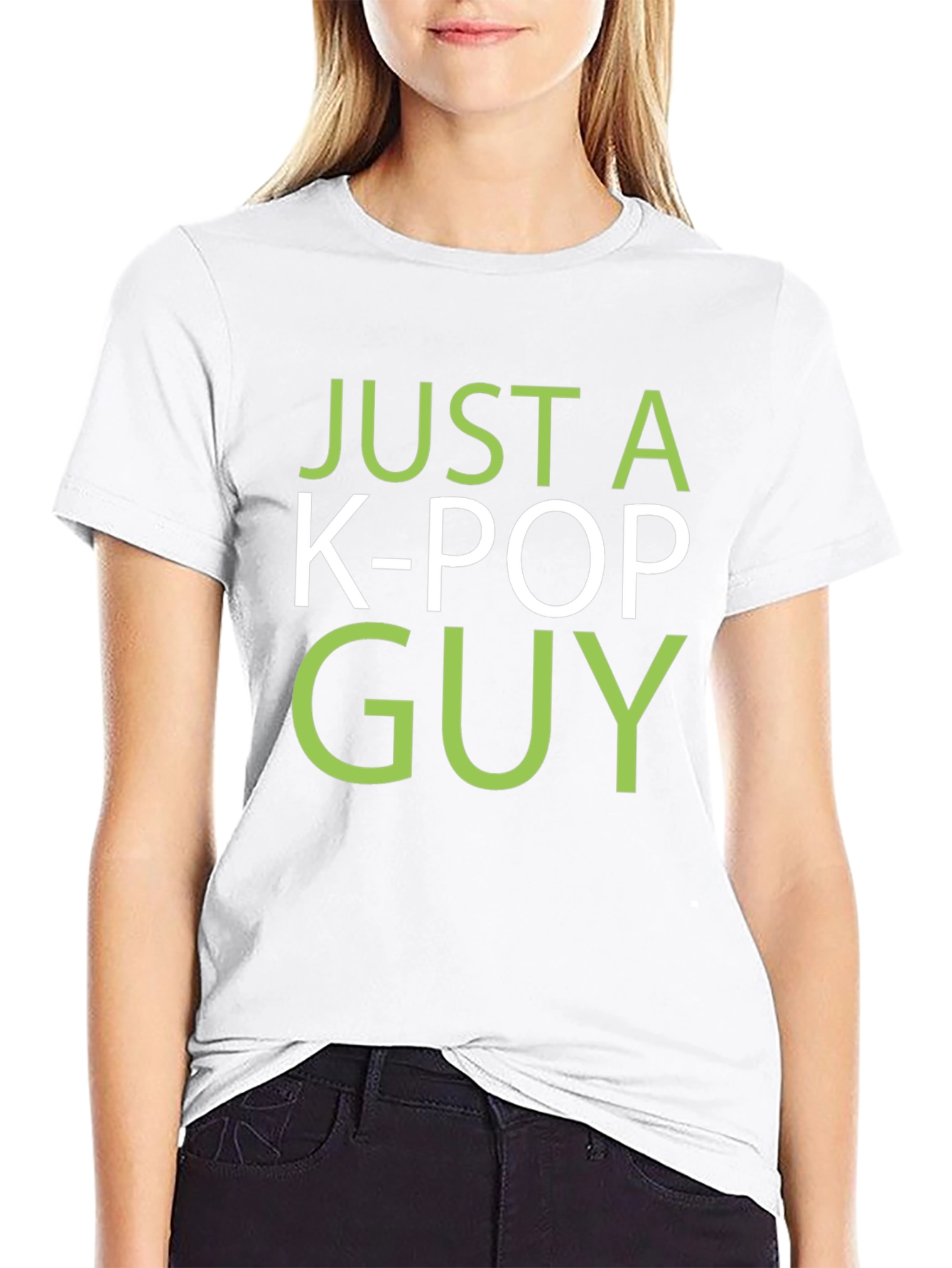 Just a K-Pop Guy T-Shirt - Black Graphic Tee
