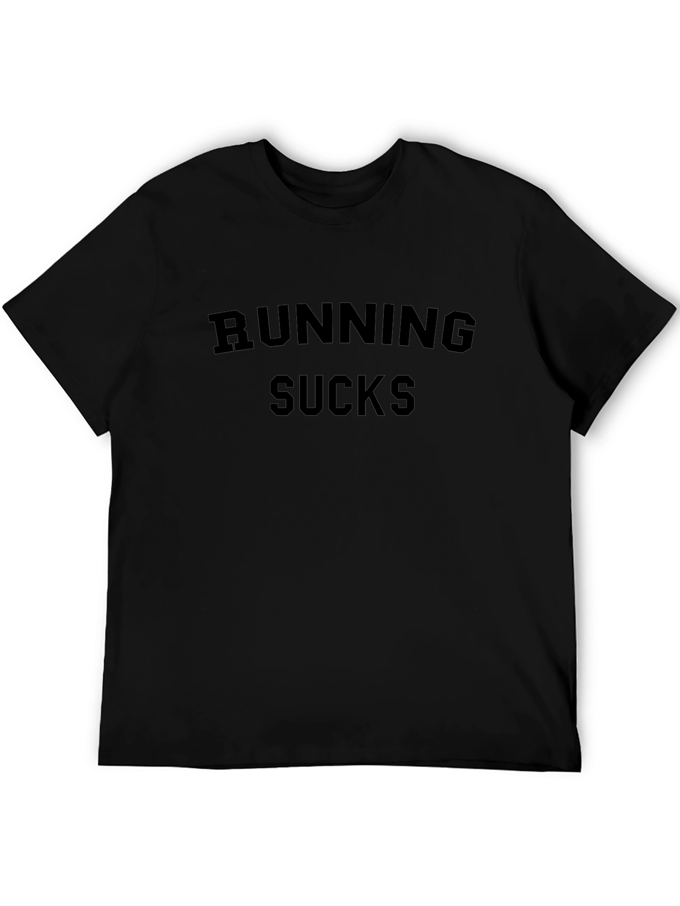 Running Sucks Graphic Tee - Black Cotton