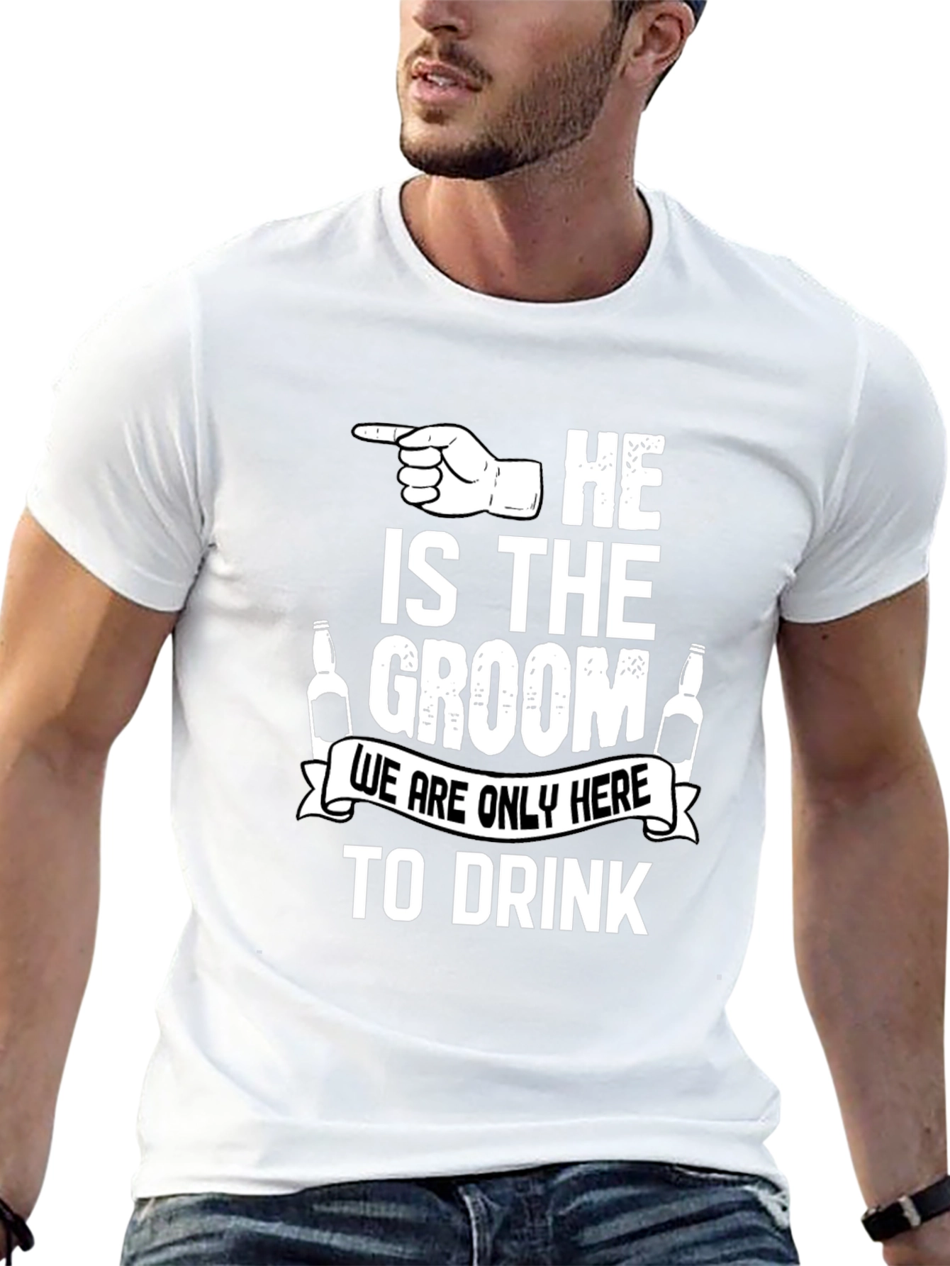 Grooms Crew T-Shirt - Drinking Team Apparel