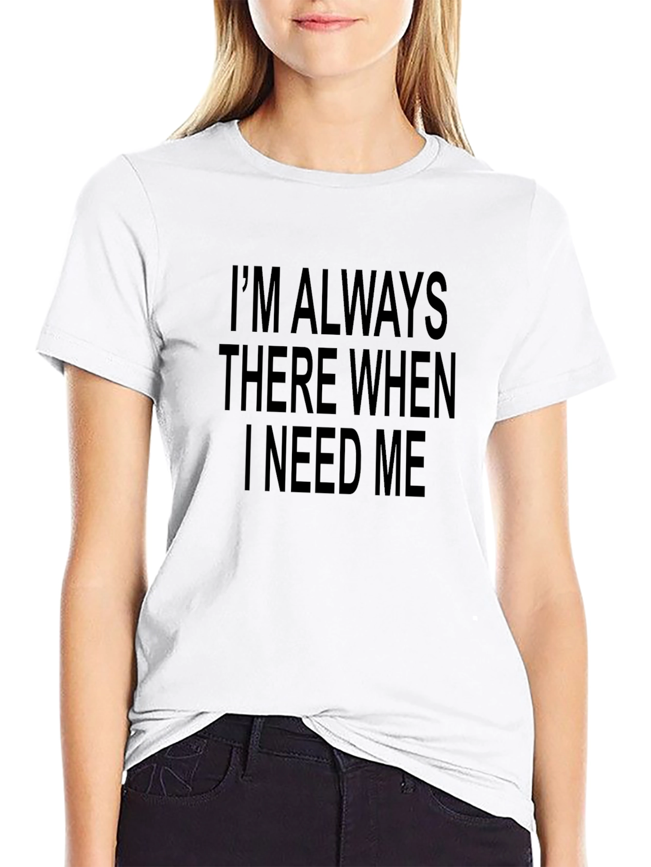 Always There T-Shirt - Black Graphic Tee