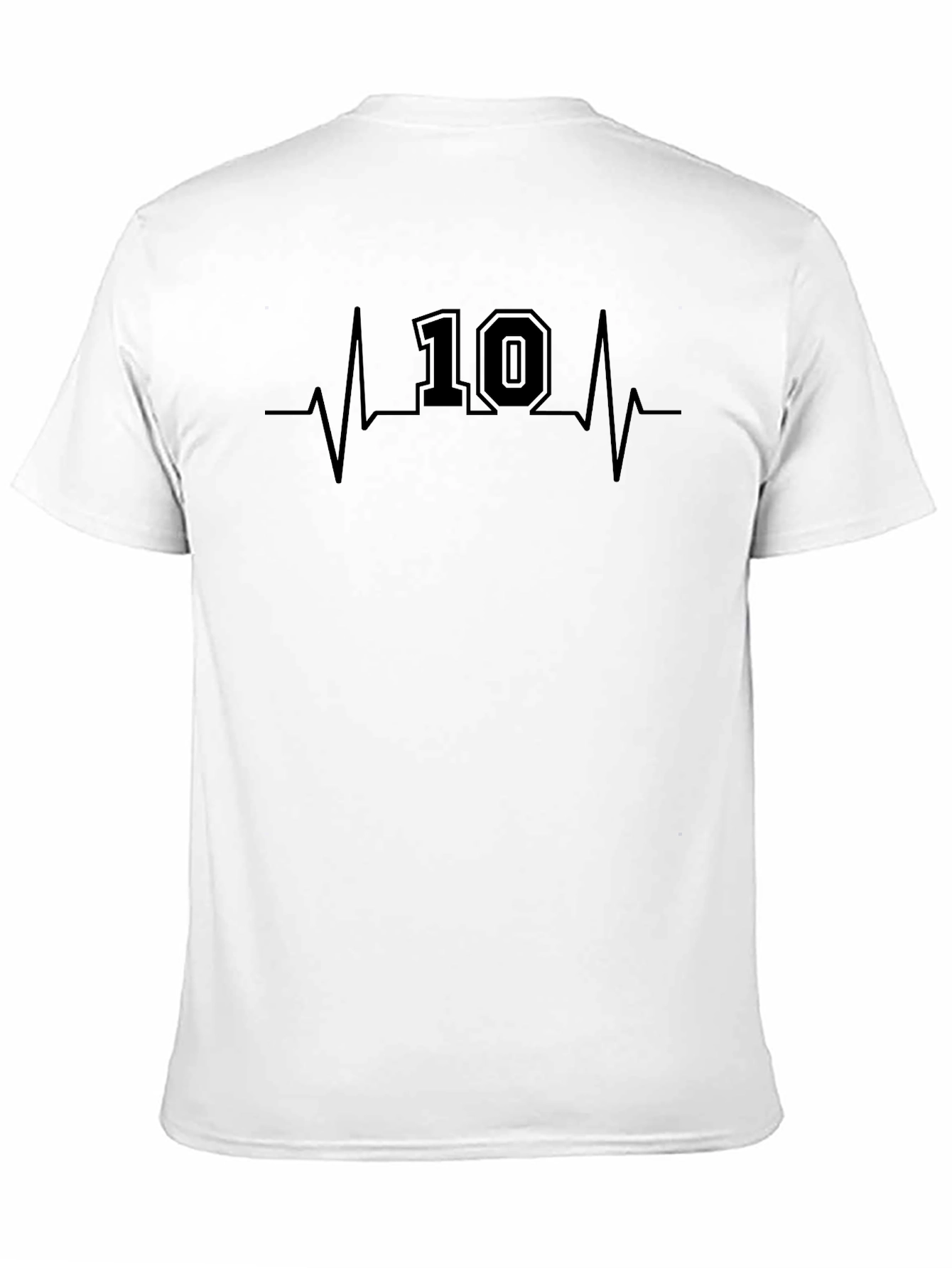 Heartbeat Number 10 Graphic Tee - Black
