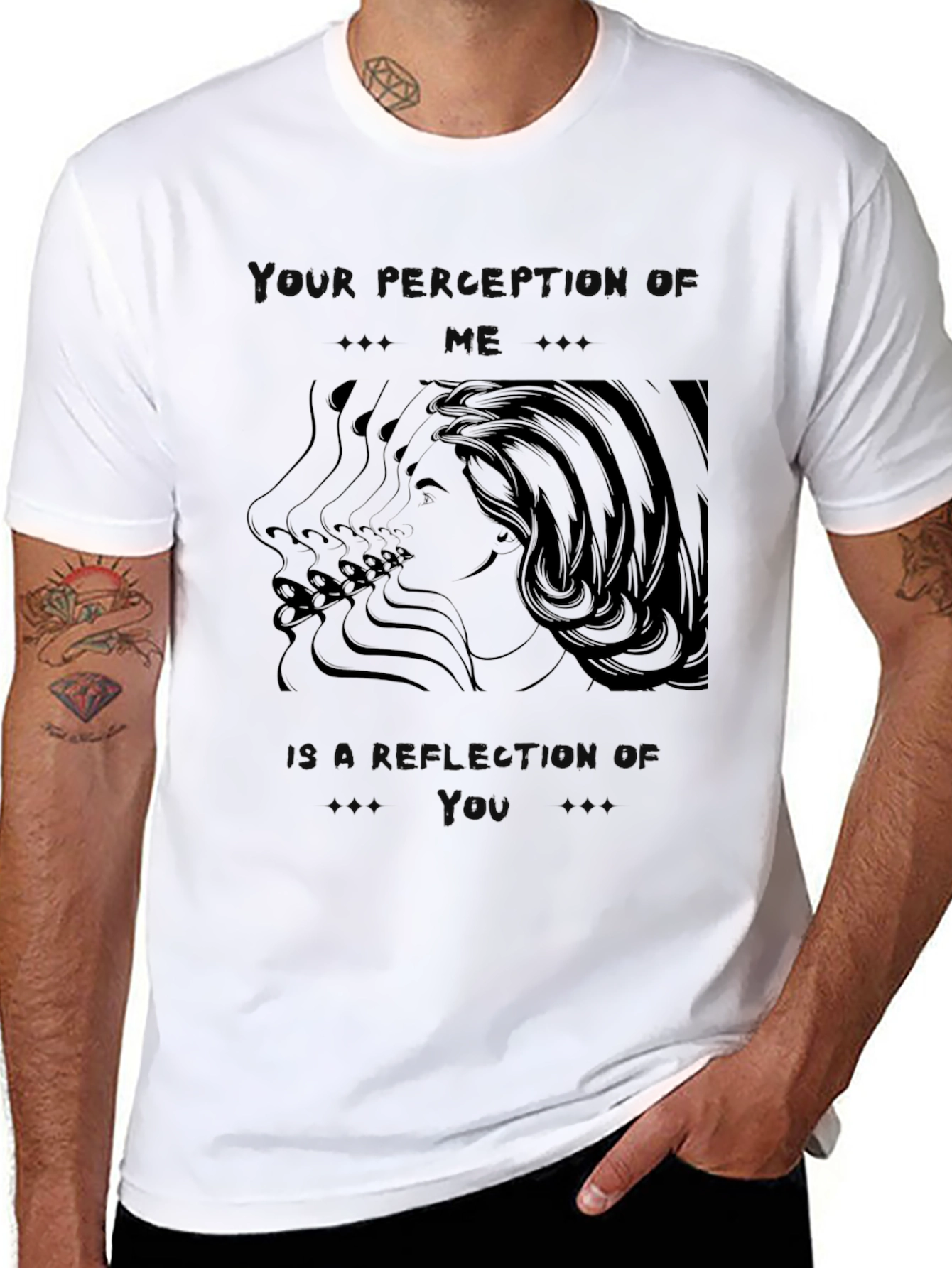 Perception Graphic Tee - Unisex Black T-Shirt