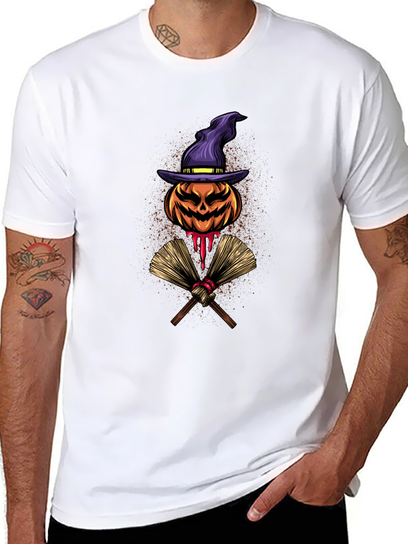 Halloween Pumpkin Witch T-Shirt