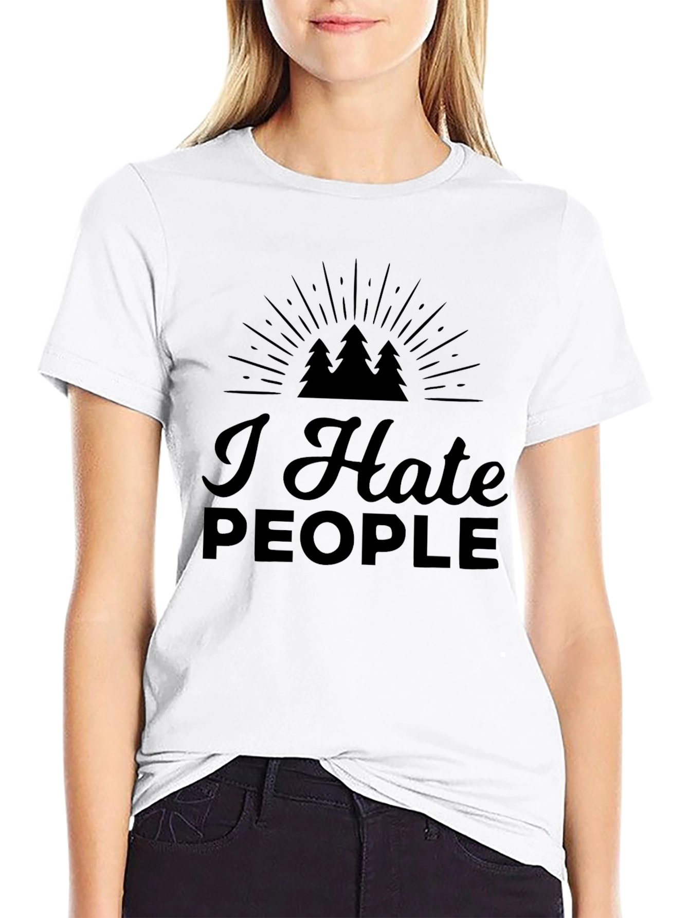 I Hate People T-Shirt - Sarcastic Graphic Tee