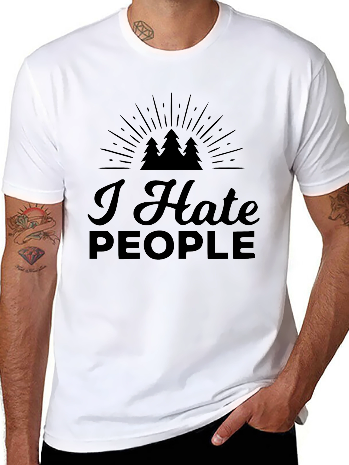 I Hate People T-Shirt - Sarcastic Graphic Tee