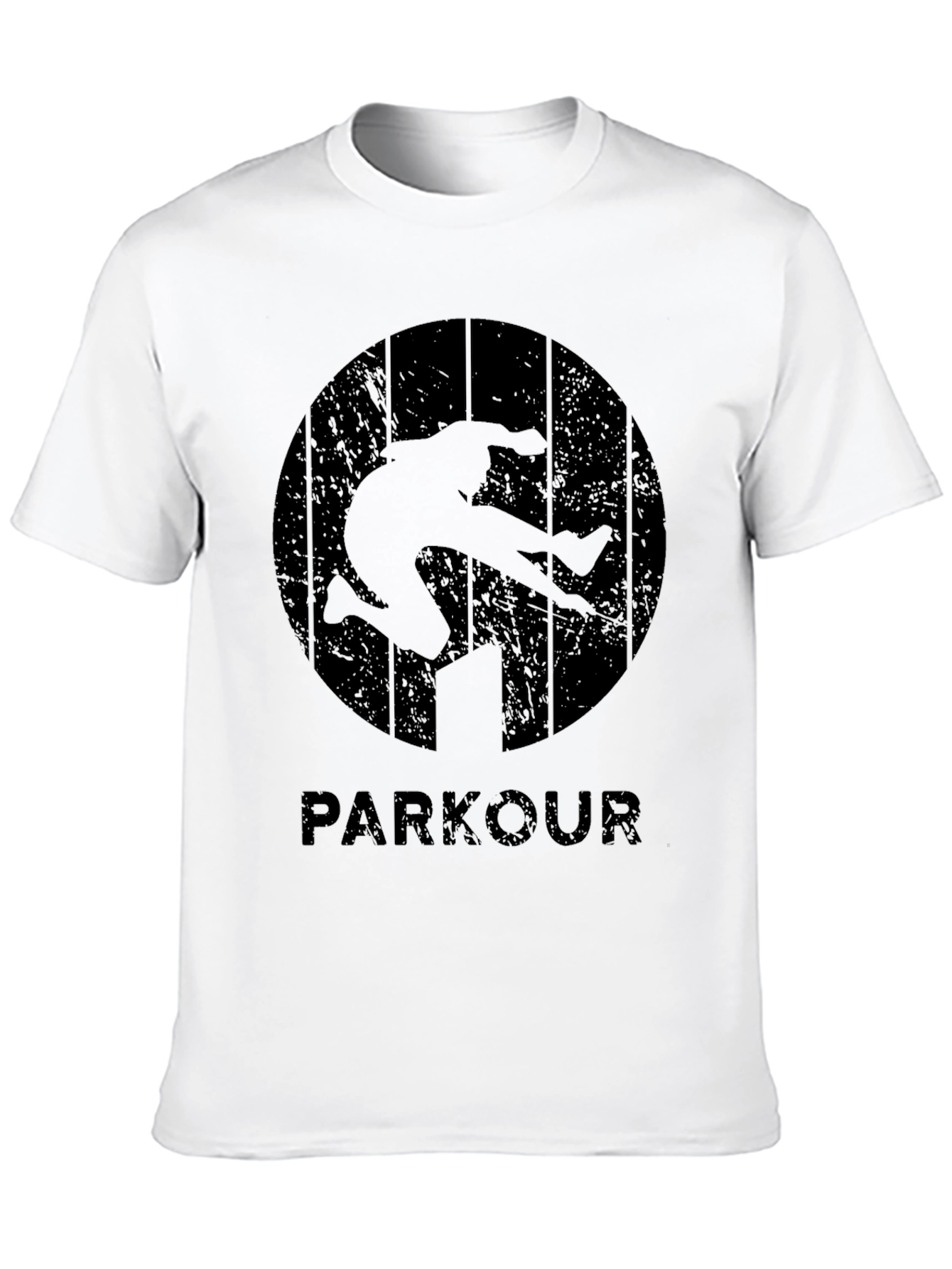 Parkour Graphic Tee - Urban Style Black T-Shirt