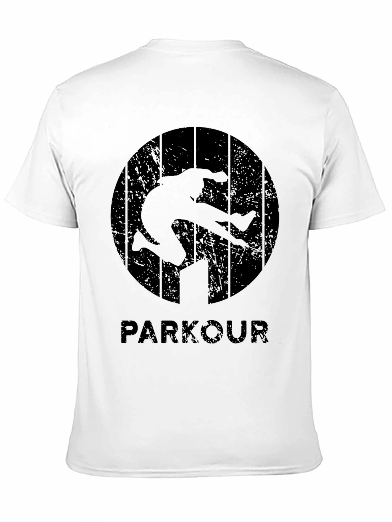 Parkour Graphic Tee - Urban Style Black T-Shirt