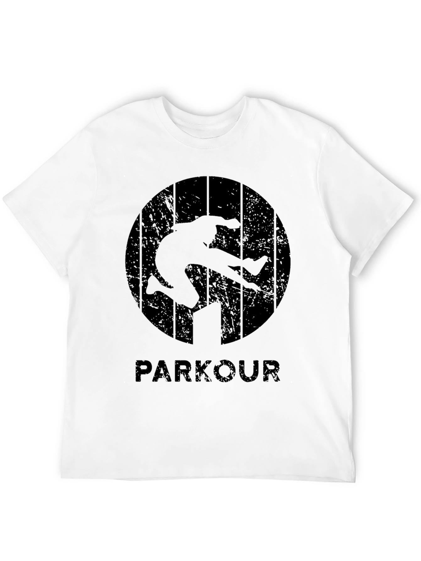 Parkour Graphic Tee - Urban Style Black T-Shirt
