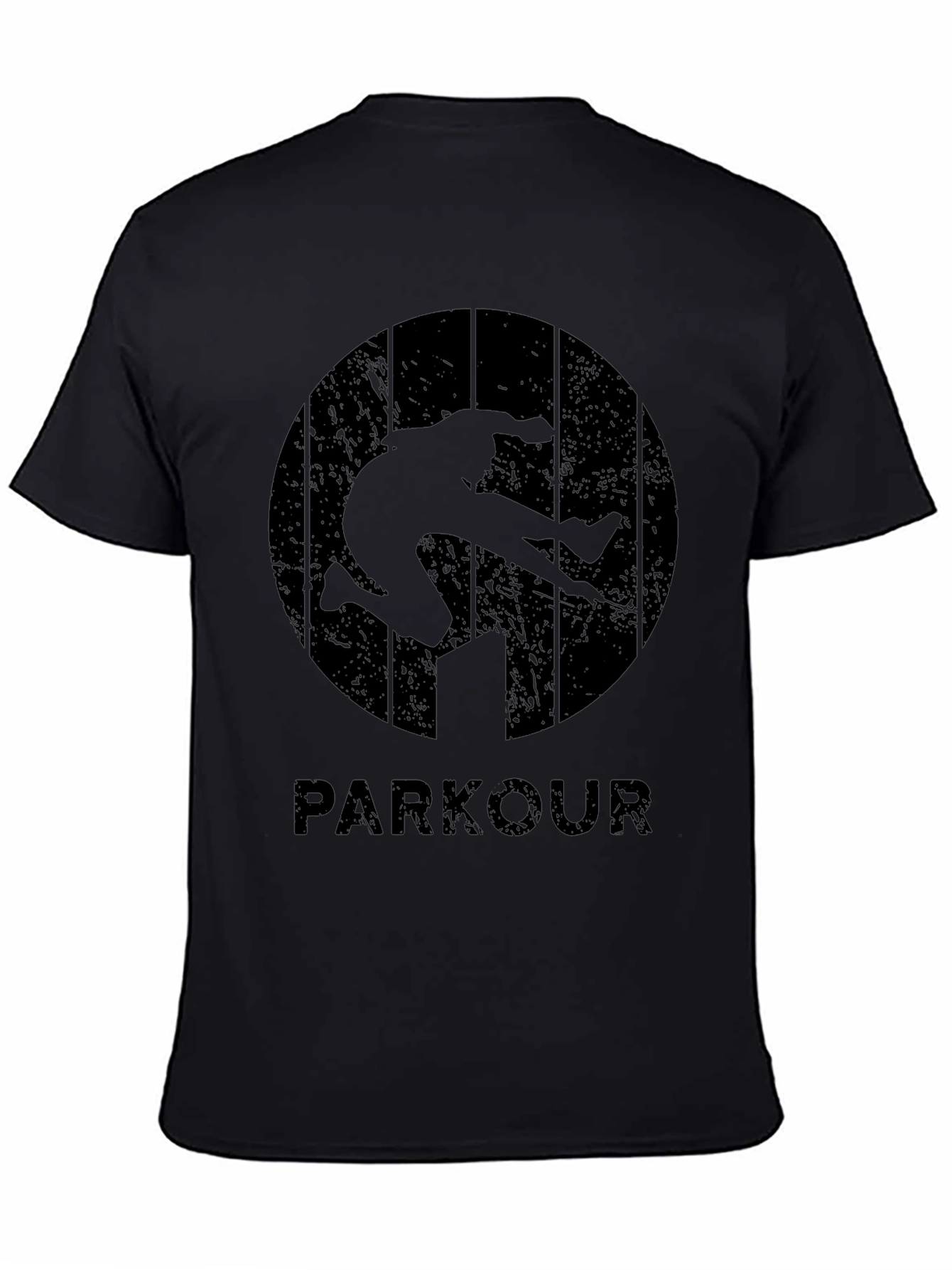 Parkour Graphic Tee - Urban Style Black T-Shirt