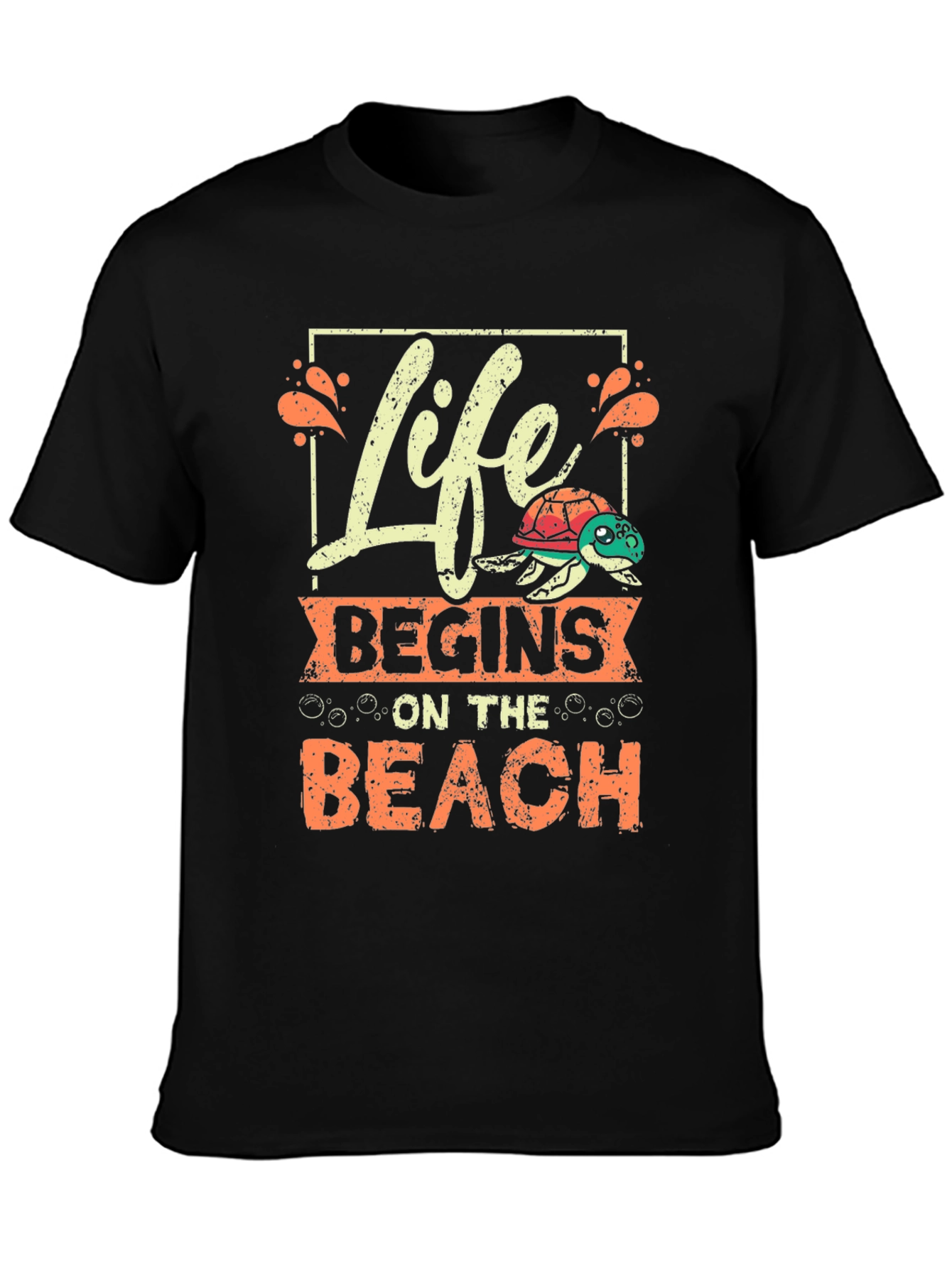 Life Begins On The Beach T-Shirt