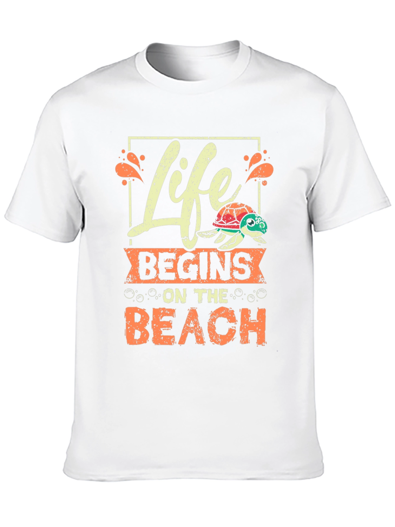 Life Begins On The Beach T-Shirt