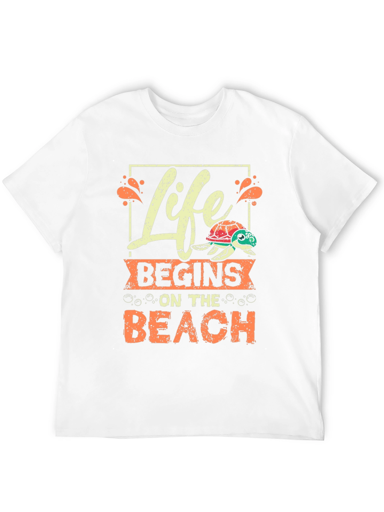 Life Begins On The Beach T-Shirt