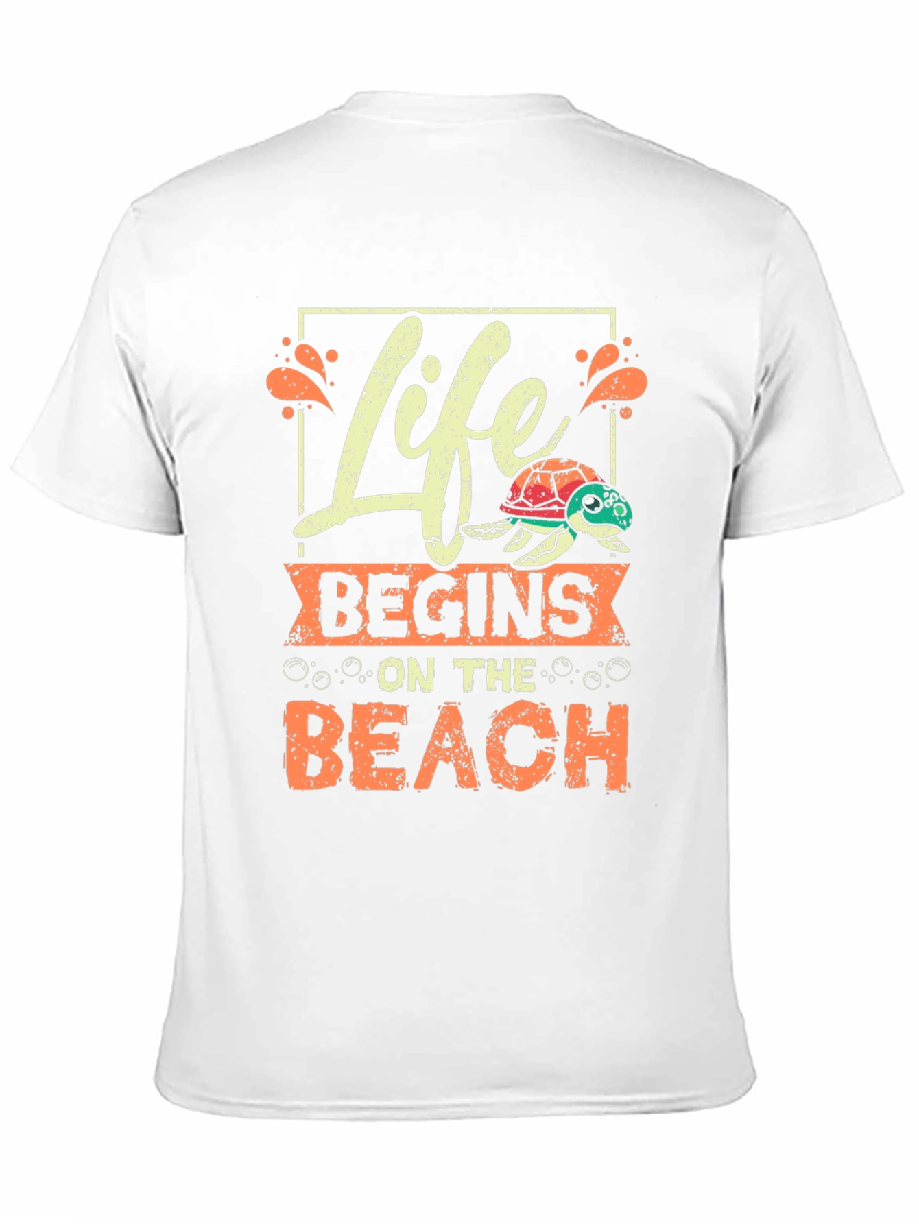 Life Begins On The Beach T-Shirt