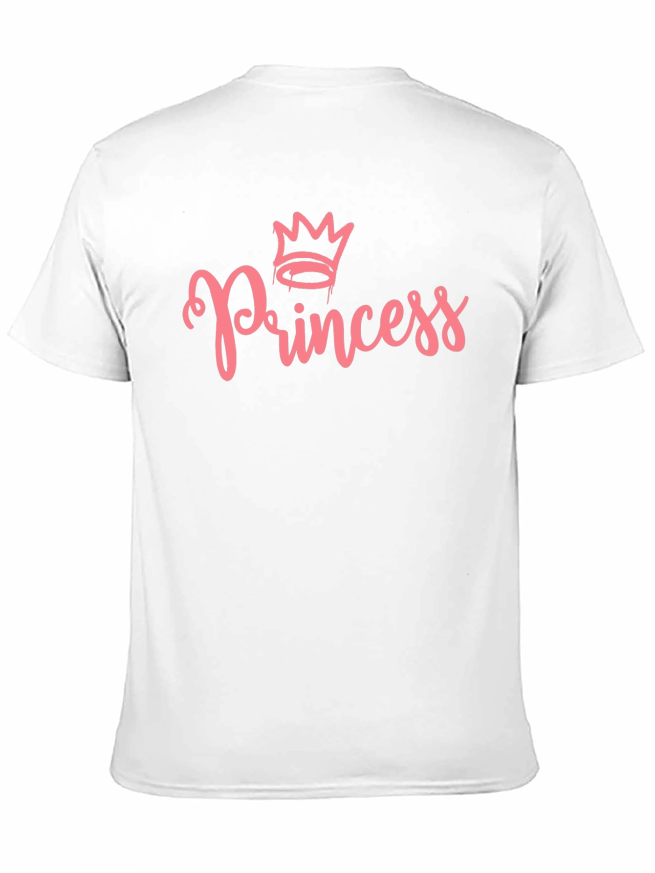 Princess Crown Graphic T-Shirt - Black Cotton Tee