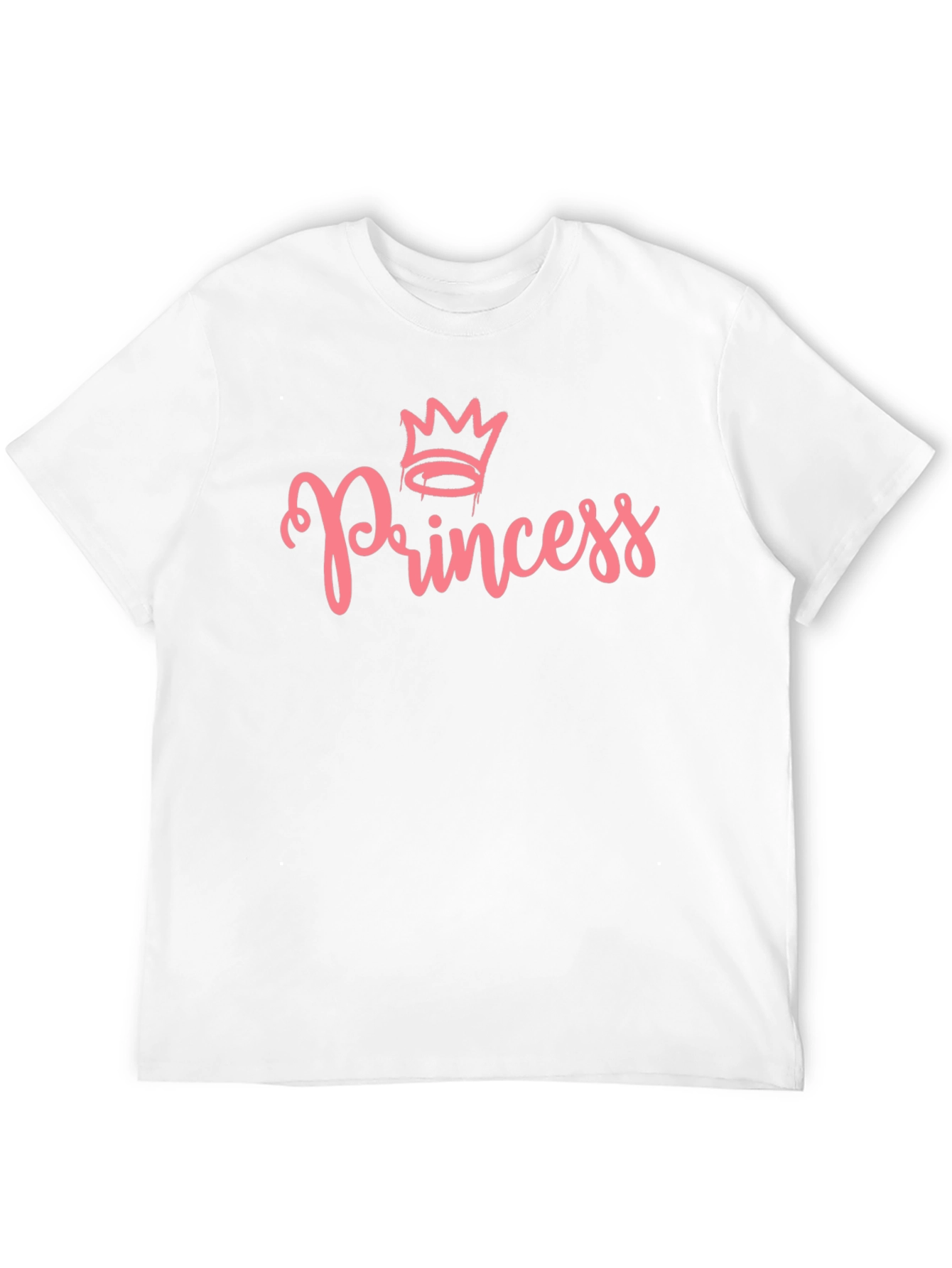 Princess Crown Graphic T-Shirt - Black Cotton Tee