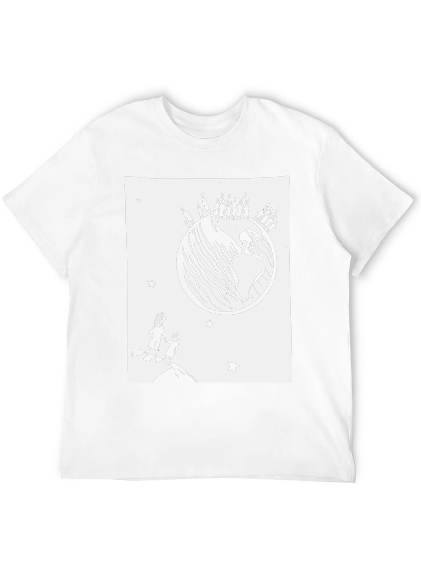 World Unity Graphic Tee - Black Cotton T-Shirt
