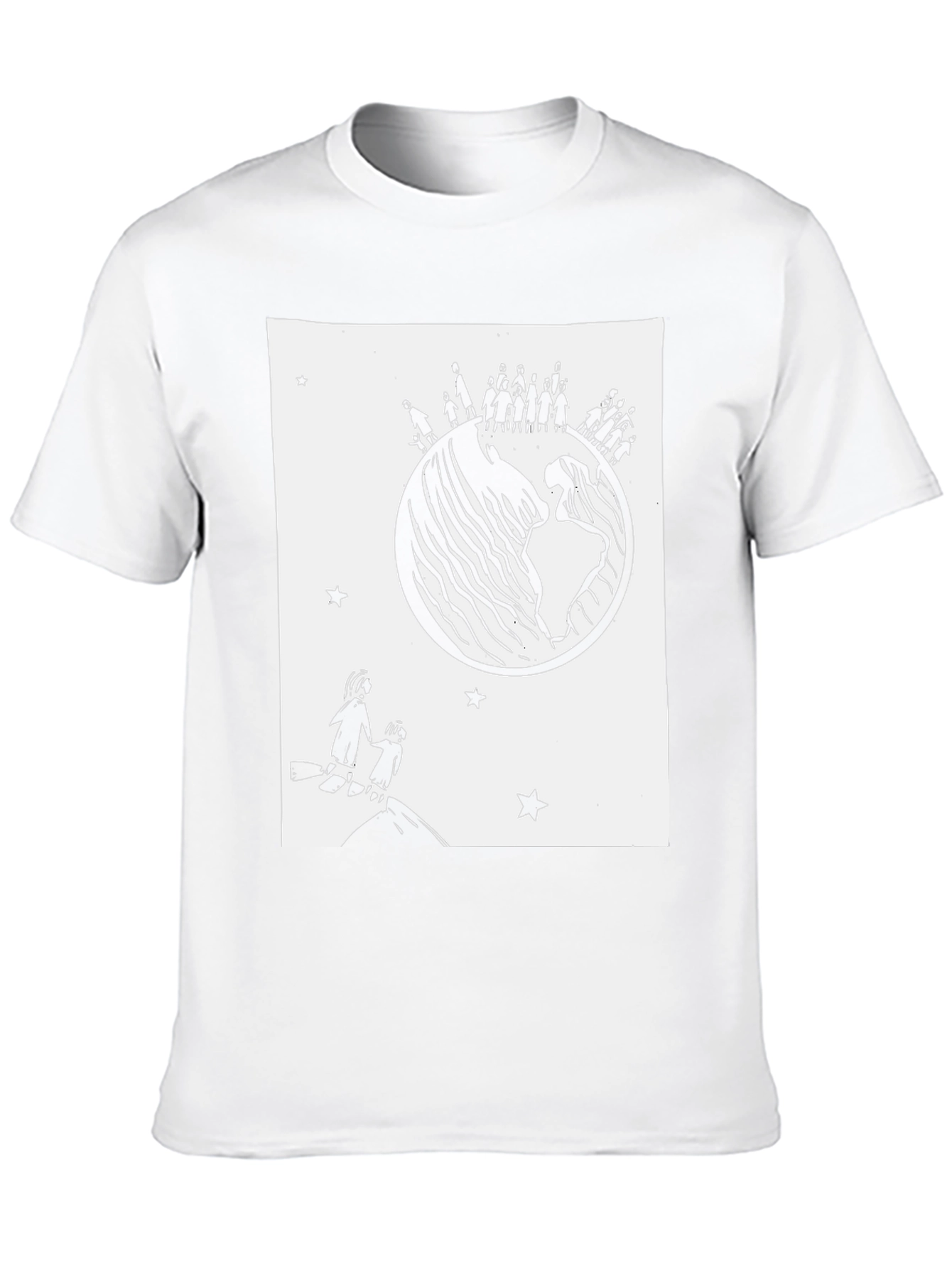 World Unity Graphic Tee - Black Cotton T-Shirt