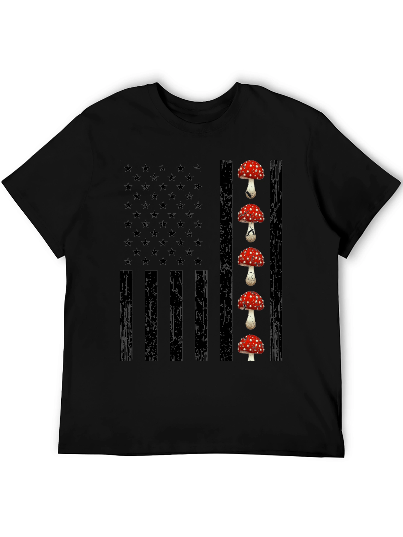 Mushroom USA Flag Graphic Tee