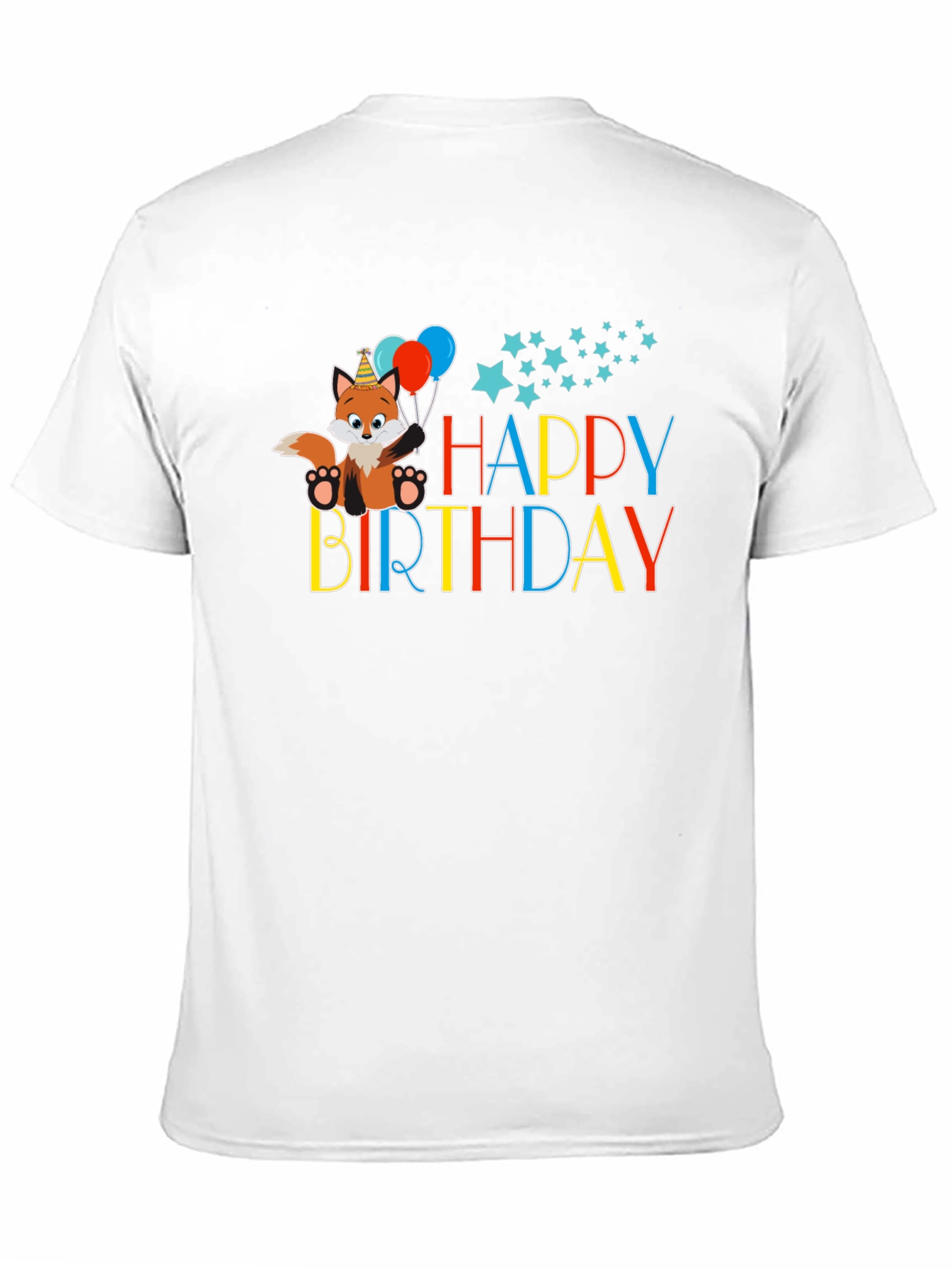 Happy Birthday Fox Graphic Tee