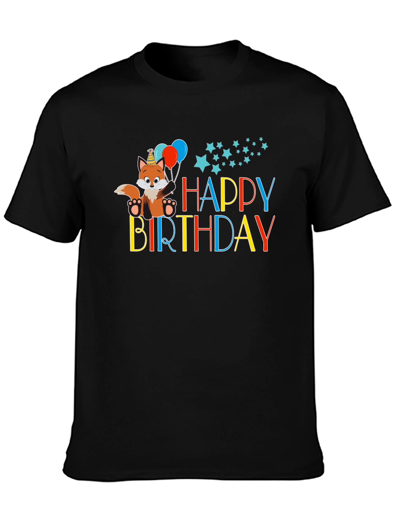 Happy Birthday Fox Graphic Tee