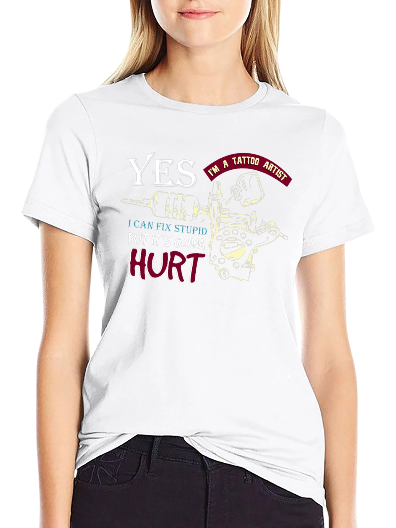 Yes Im a Tattoo Artist Funny Tattoo T-Shirt