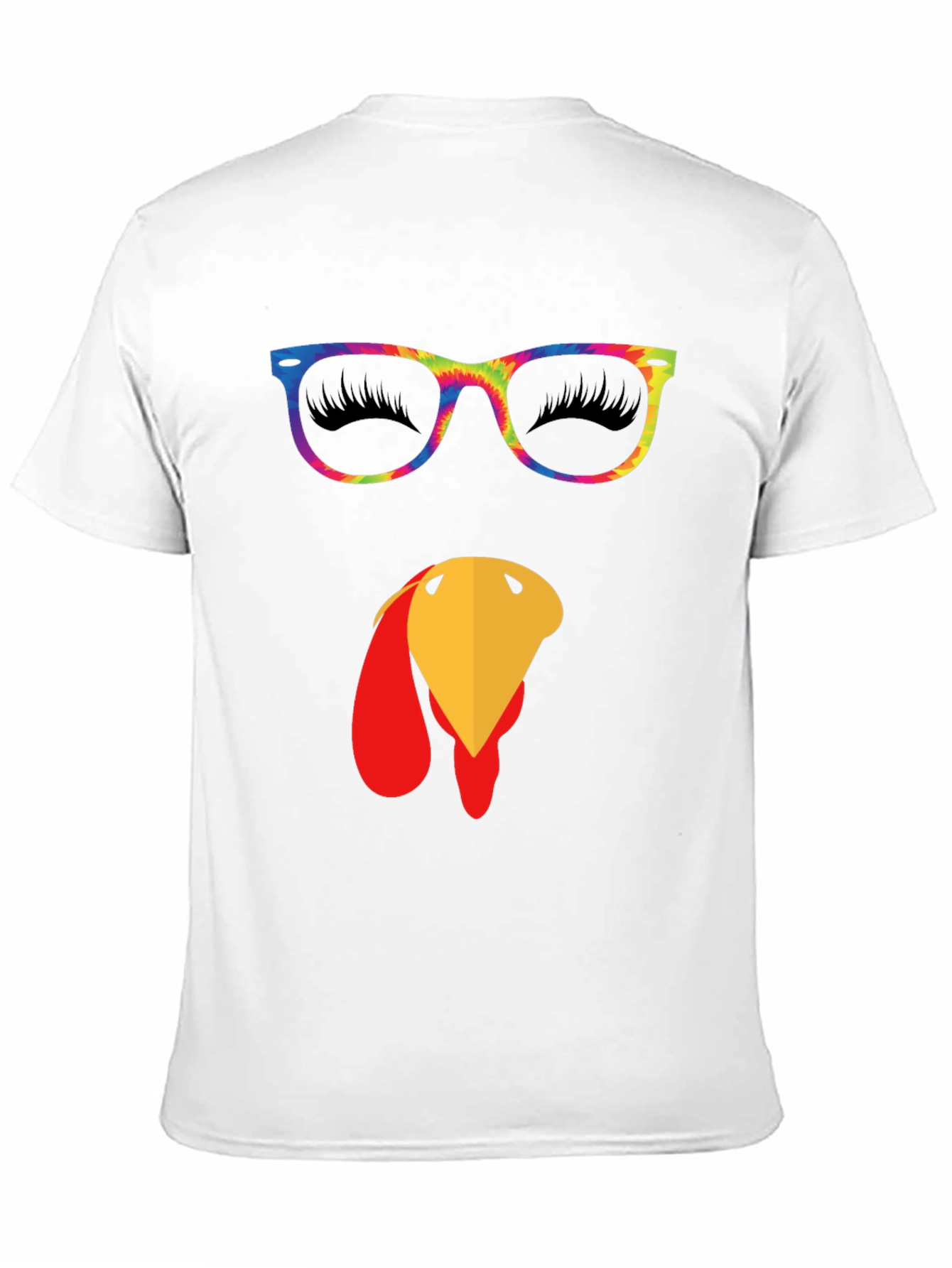Funny Turkey Face Thanksgiving T-Shirt