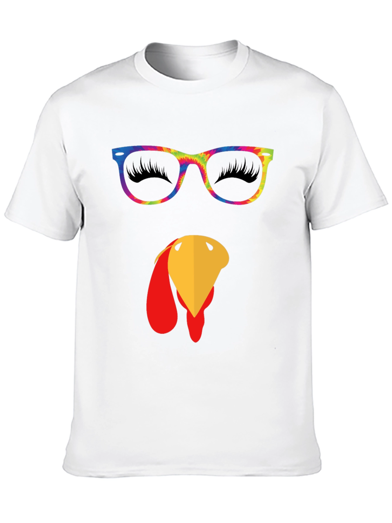 Funny Turkey Face Thanksgiving T-Shirt