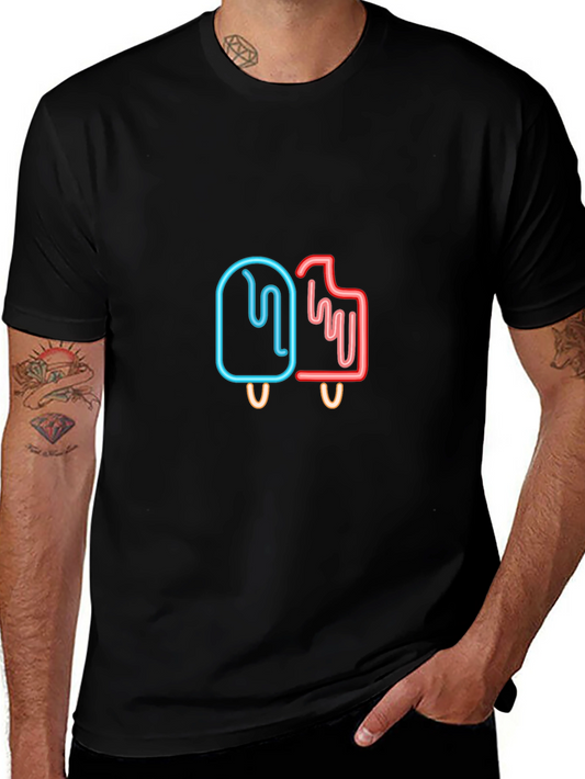 Neon Popsicle T-Shirt - Cool Graphic Tee