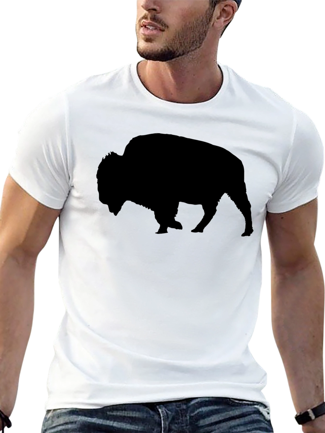 Black Bison Graphic Tee - Stylish & Bold