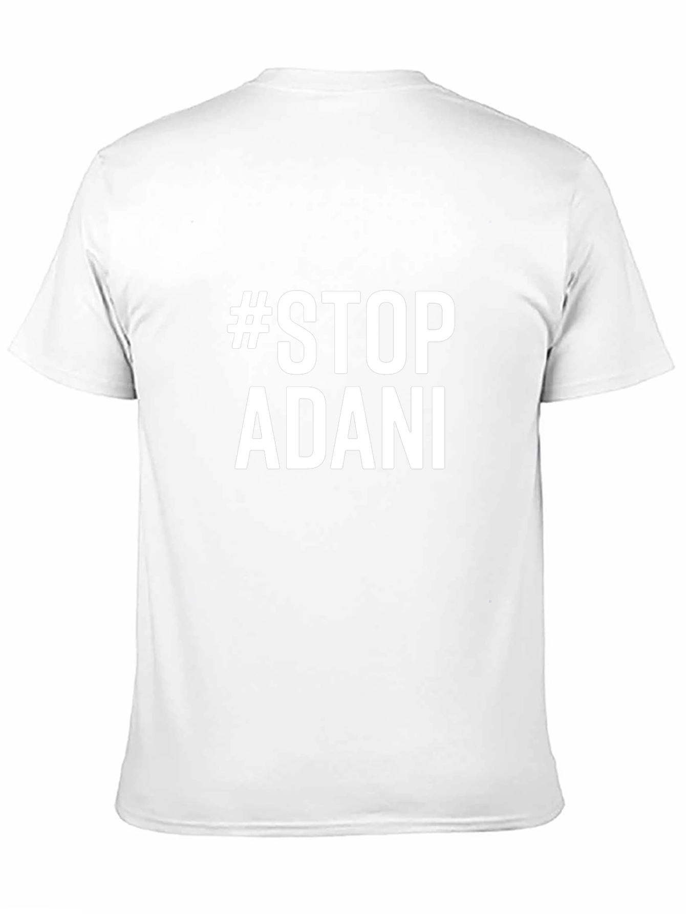 #StopAdani Activist Black Cotton T-Shirt - Mens
