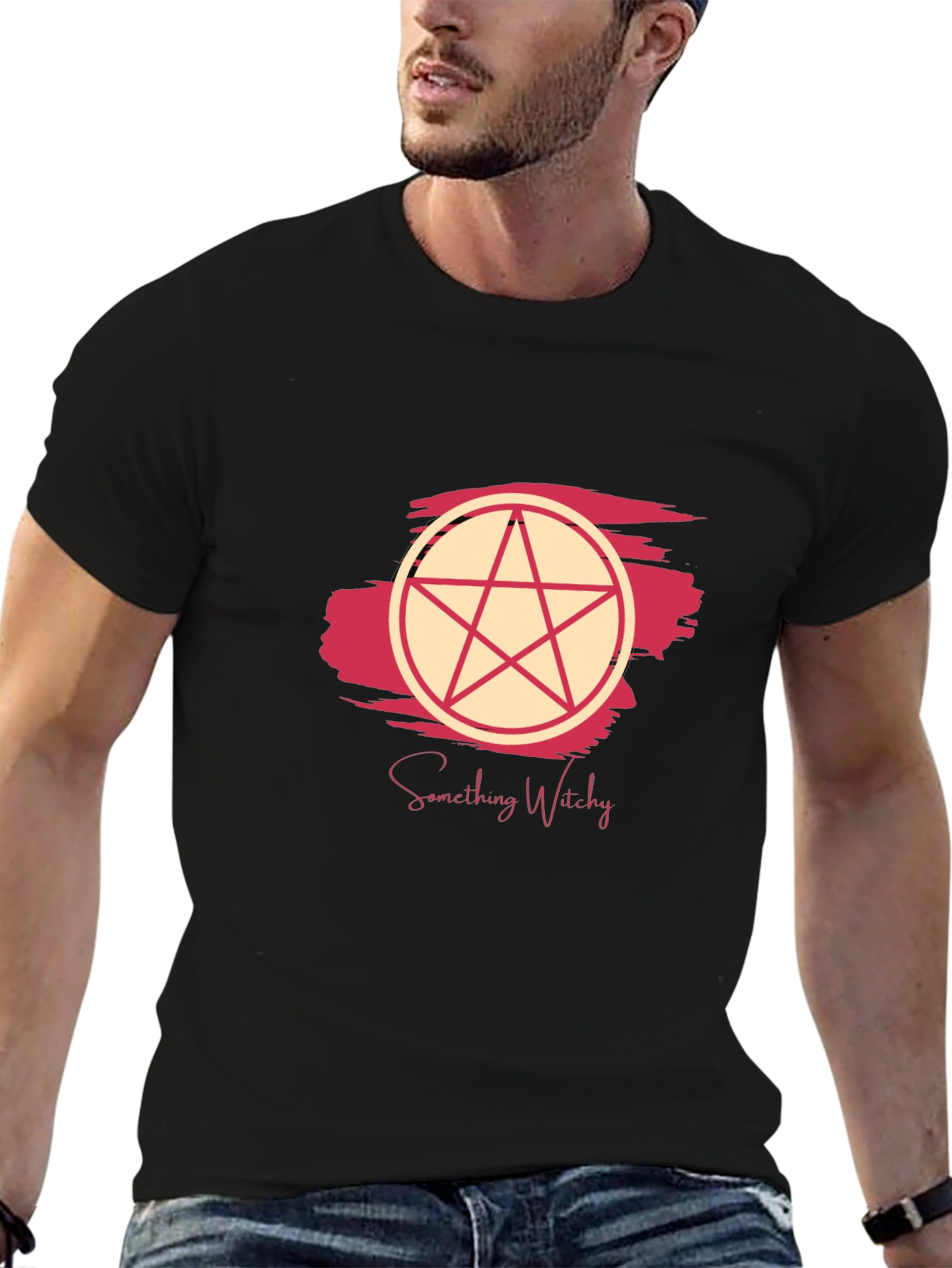 Something Witchy T-Shirt - Black Cotton Tee
