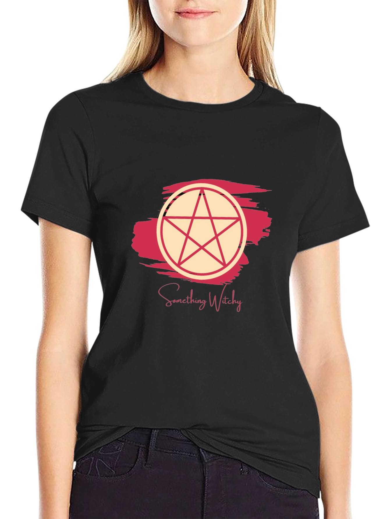 Something Witchy T-Shirt - Black Cotton Tee