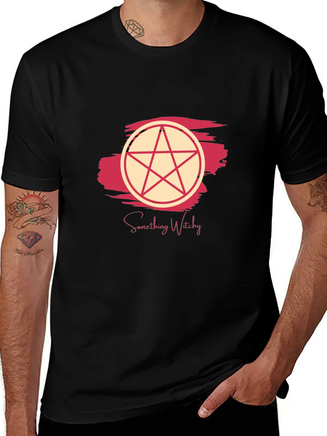 Something Witchy T-Shirt - Black Cotton Tee