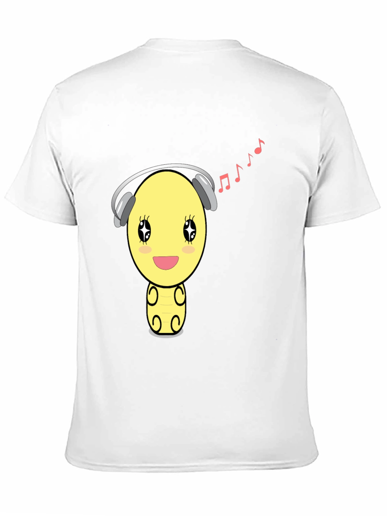 Cartoon Emoji Music Lover T-Shirt