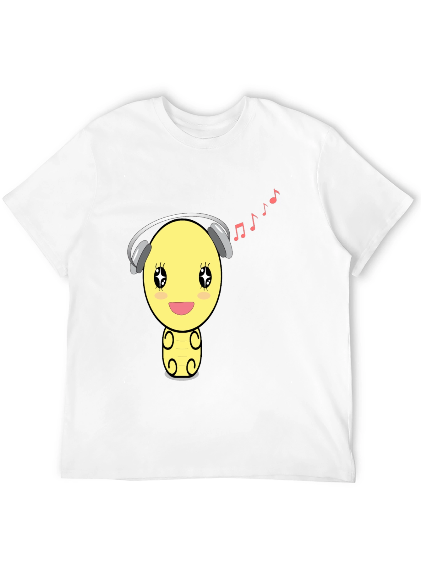 Cartoon Emoji Music Lover T-Shirt