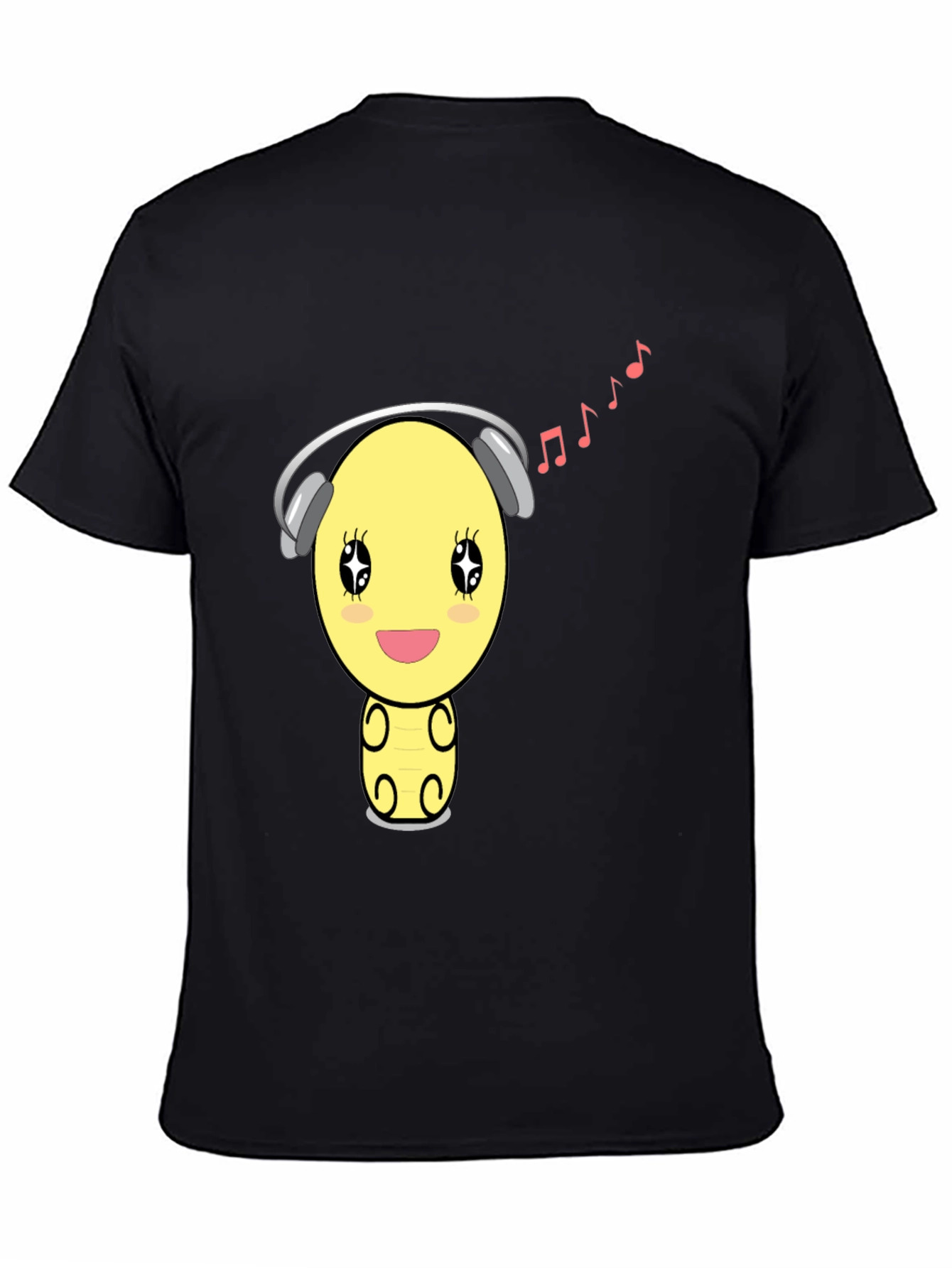Cartoon Emoji Music Lover T-Shirt