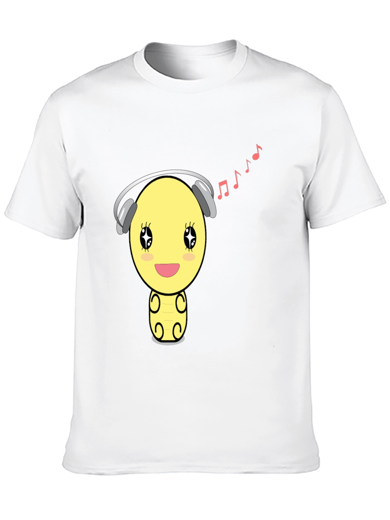 Cartoon Emoji Music Lover T-Shirt