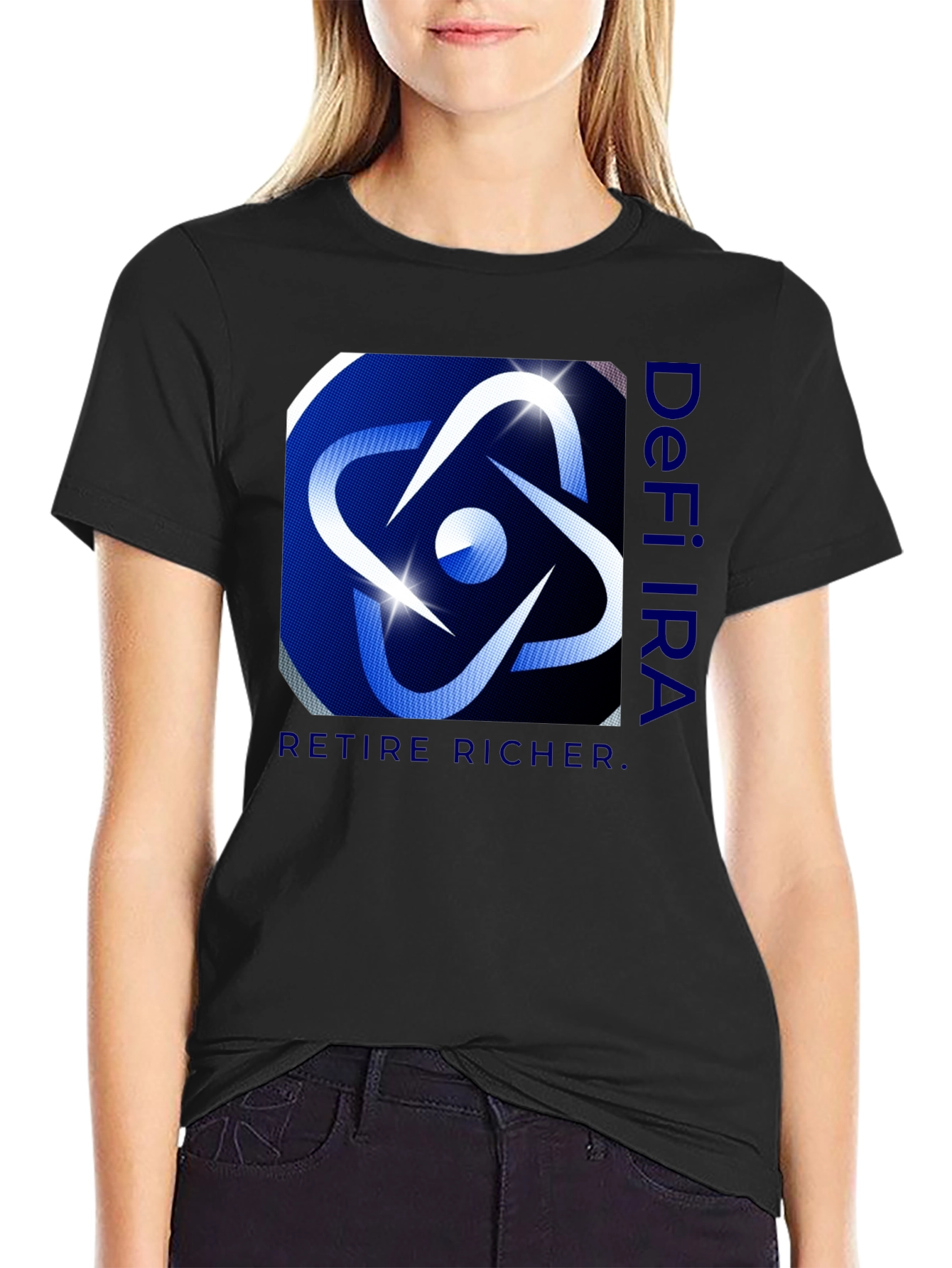 DeFi IRA Black T-Shirt - Retire Richer