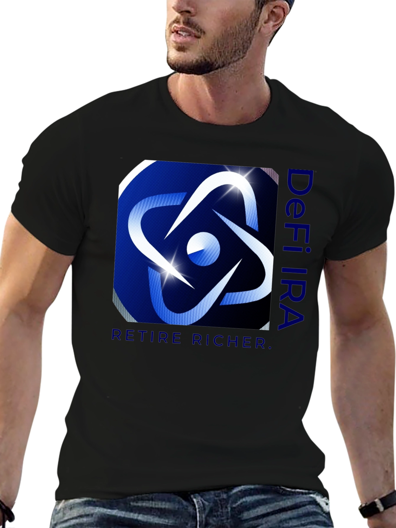 DeFi IRA Black T-Shirt - Retire Richer