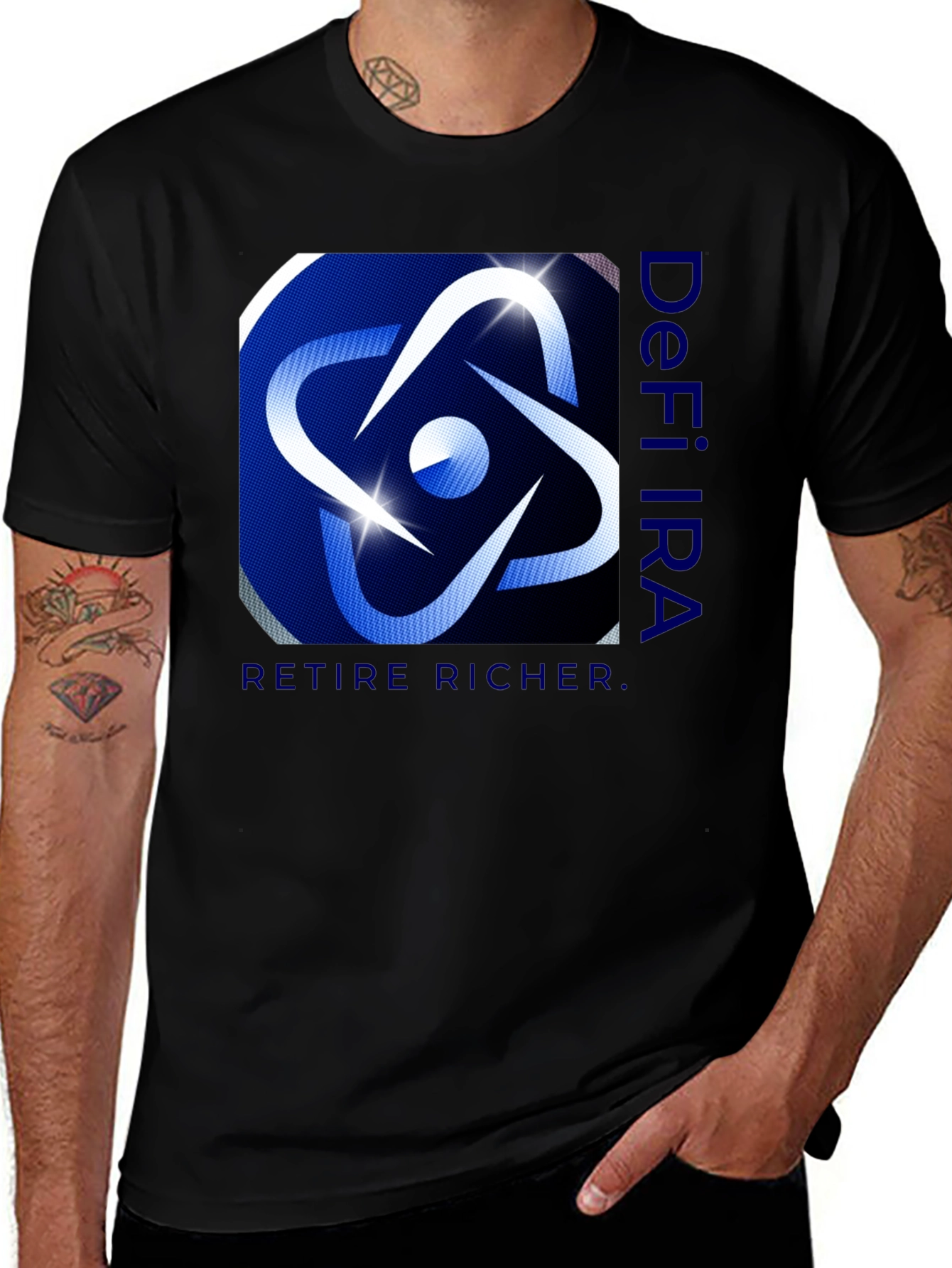 DeFi IRA Black T-Shirt - Retire Richer