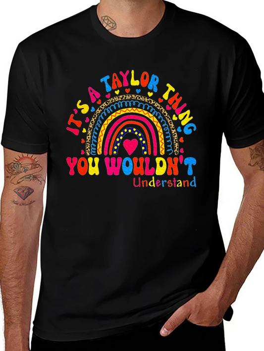 Taylor Thing T-Shirt Colorful Rainbow Design