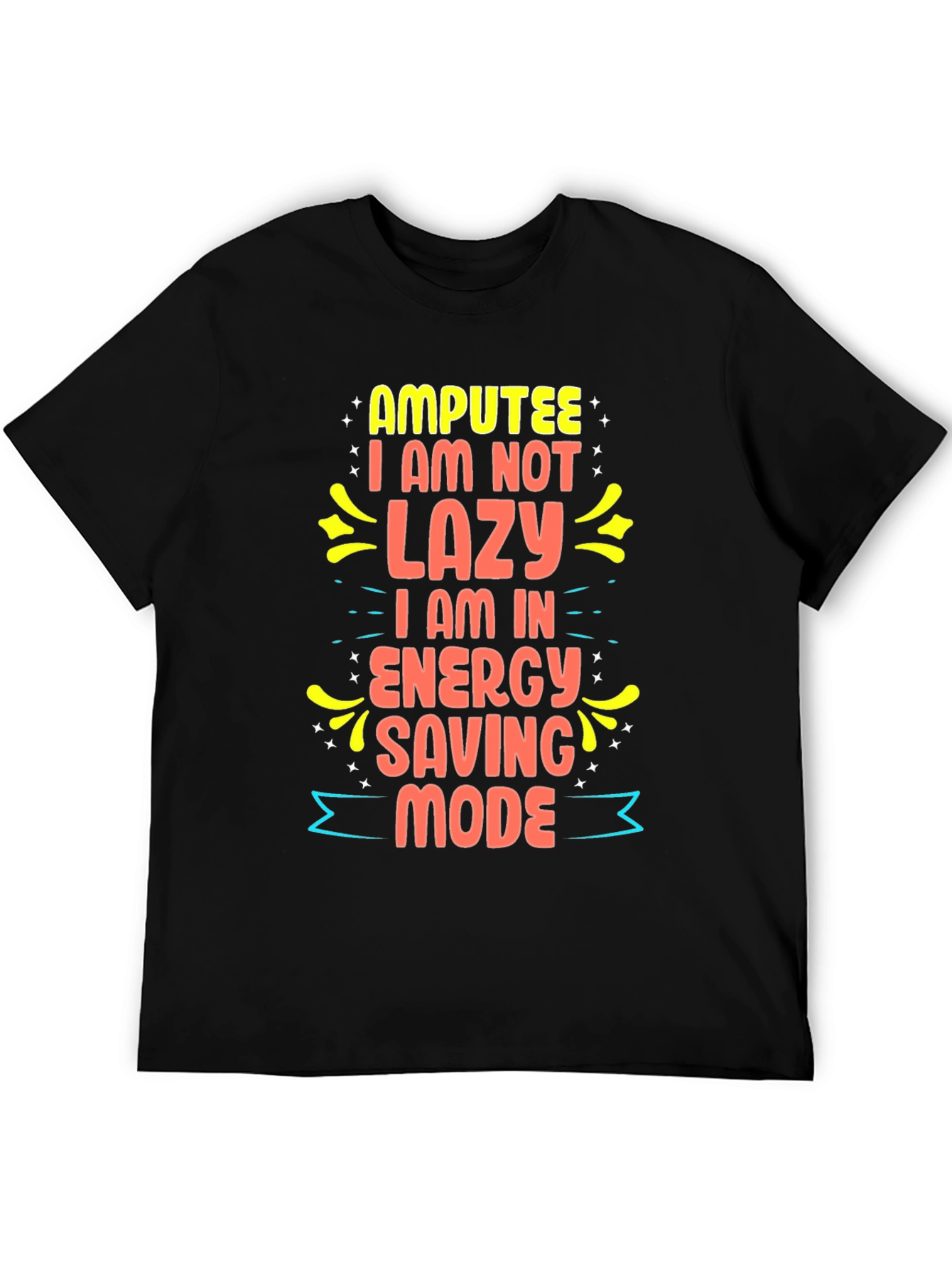Amputee Energy Saving Mode Graphic Tee
