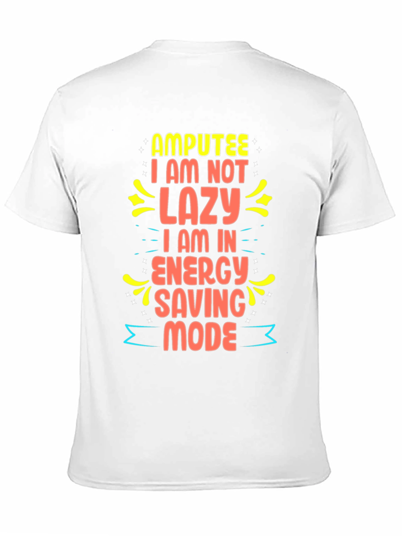 Amputee Energy Saving Mode Graphic Tee