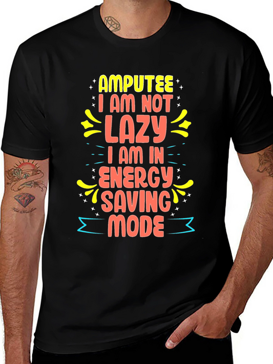 Amputee Energy Saving Mode Graphic Tee