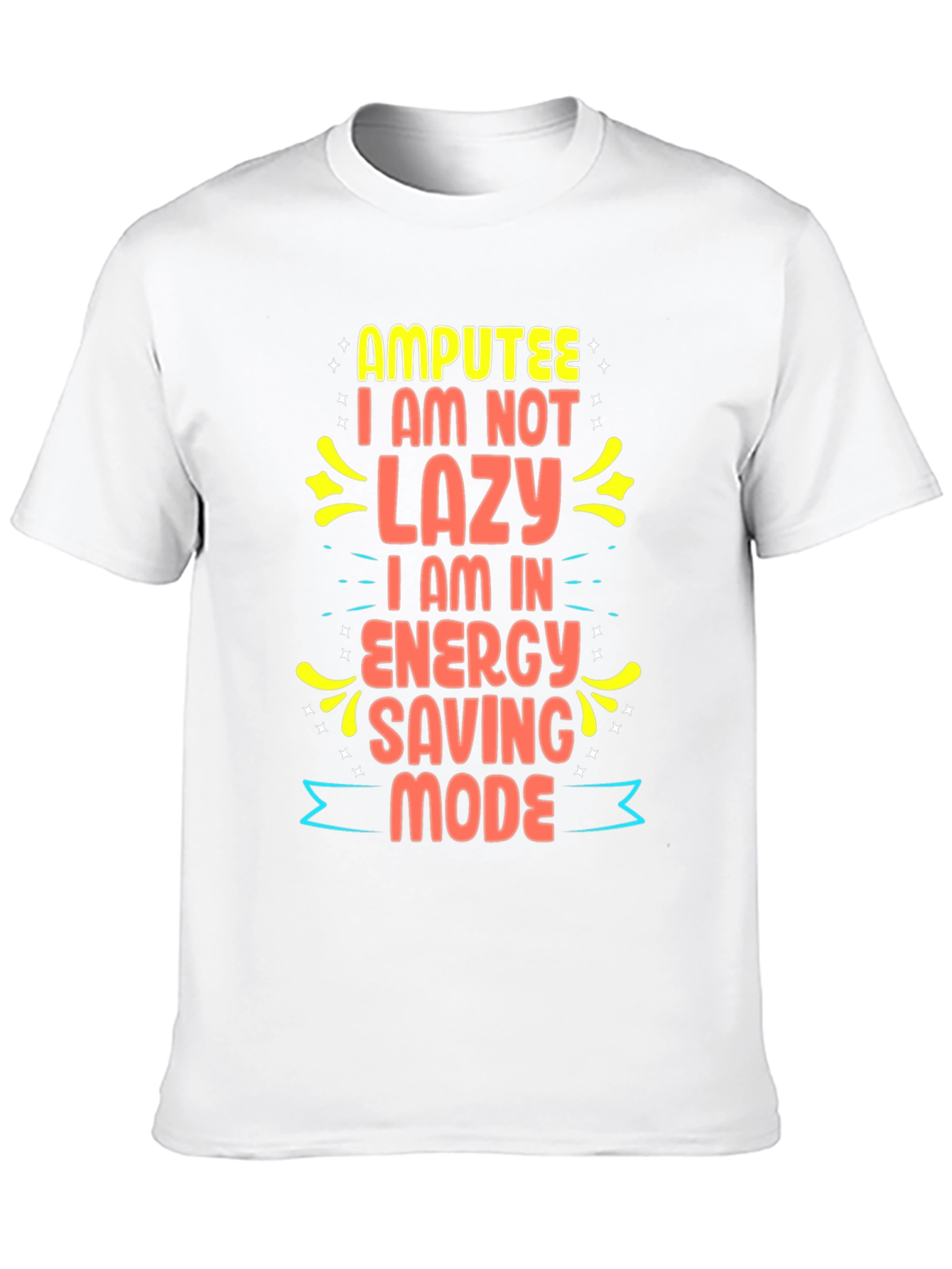 Amputee Energy Saving Mode Graphic Tee