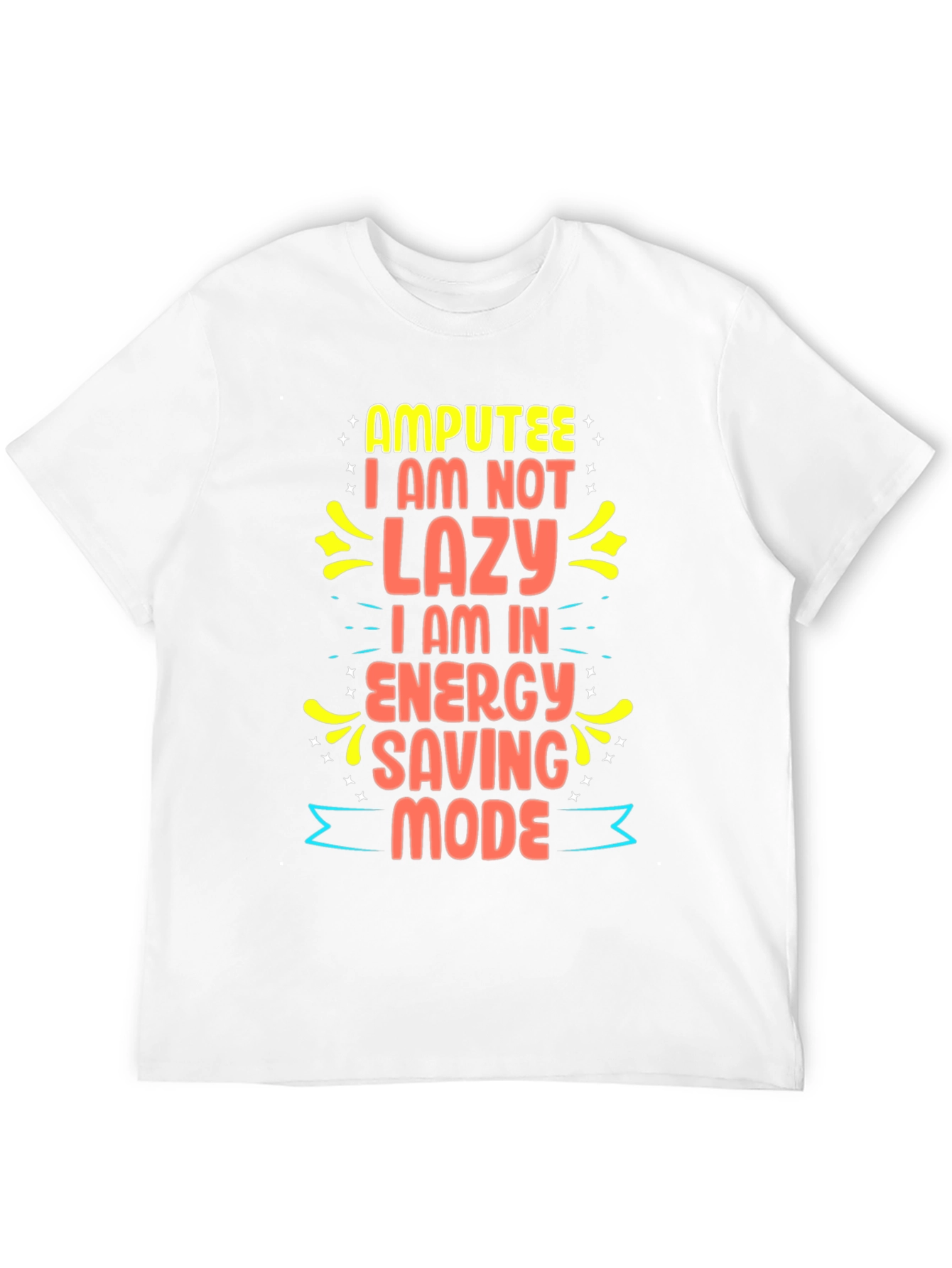 Amputee Energy Saving Mode Graphic Tee